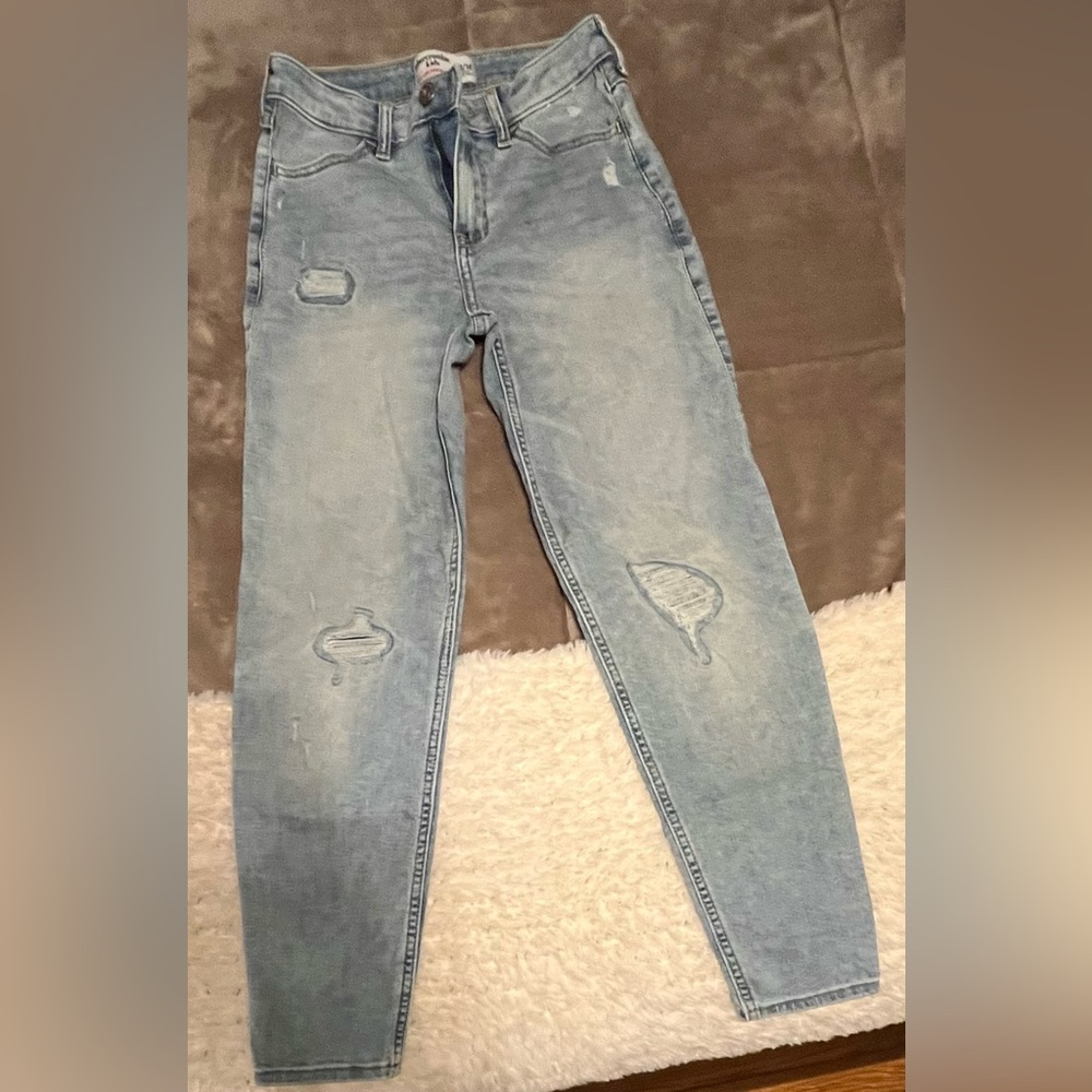 Abercrombie High-rise Girls Mom Jeans